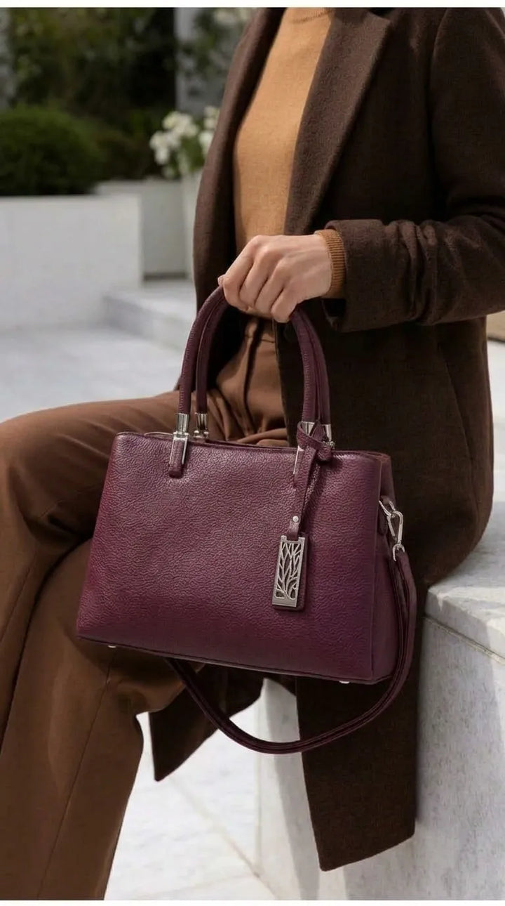 Maroon Formal Hand Bag For Women P36652