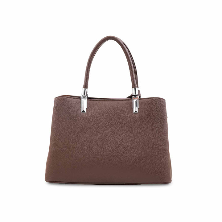 Coffee Formal Hand Bag For Women P36652