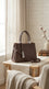 Coffee Formal Hand Bag For Women P36652