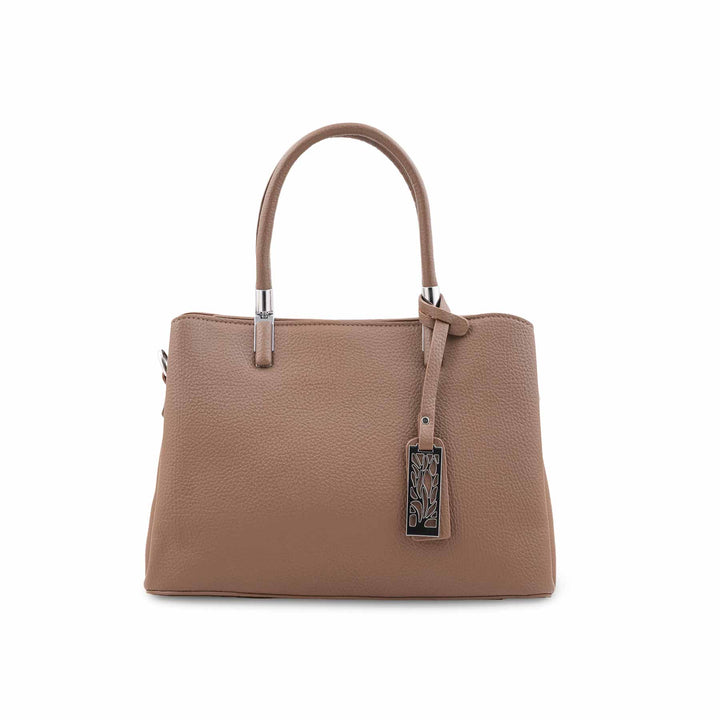 Beige Formal Hand Bag For Women P36652