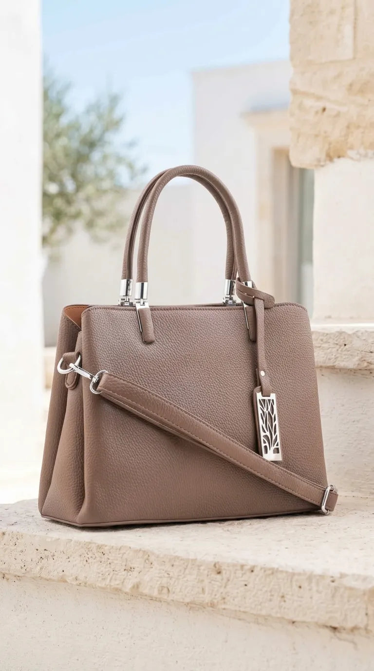 Beige Formal Hand Bag For Women P36652