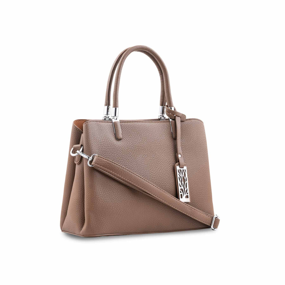 Beige Formal Hand Bag For Women P36652