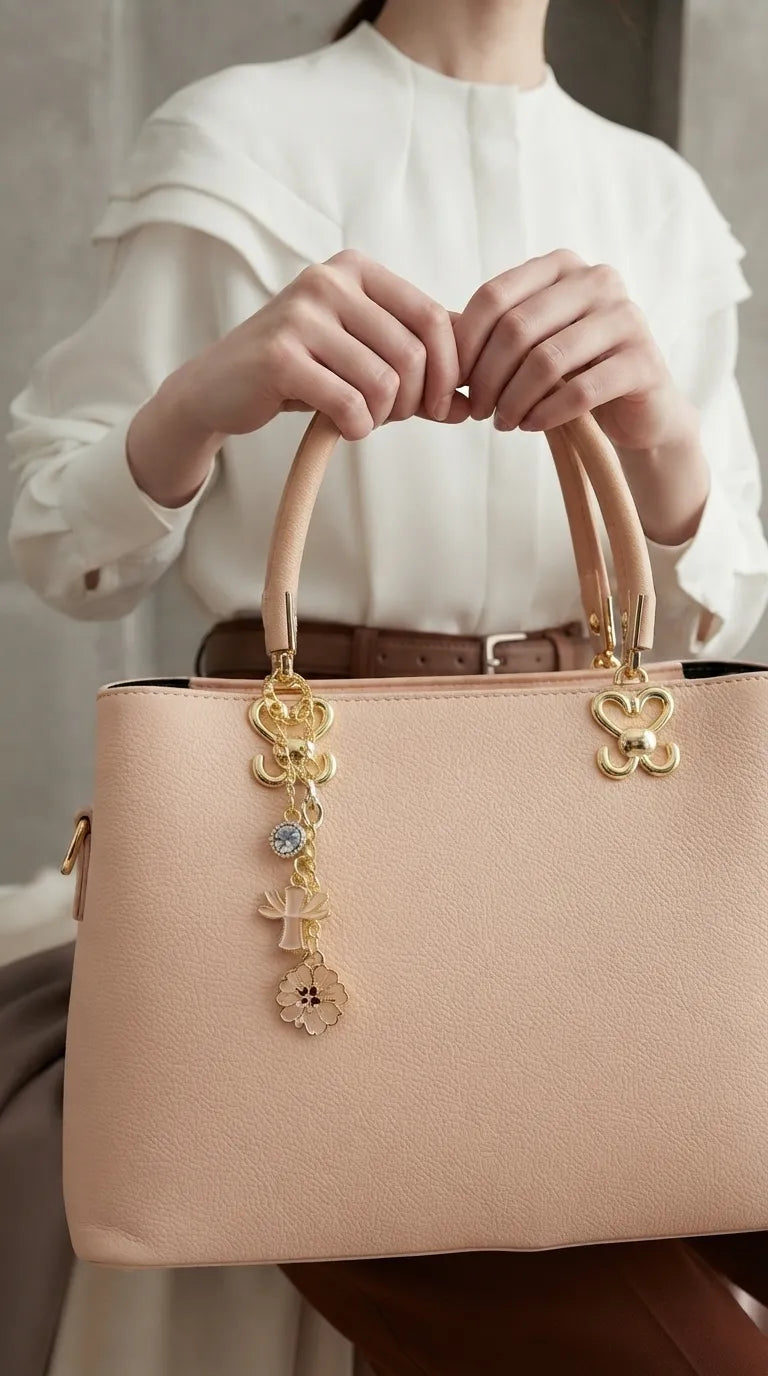 Cream Formal Hand Bag For Women P36654