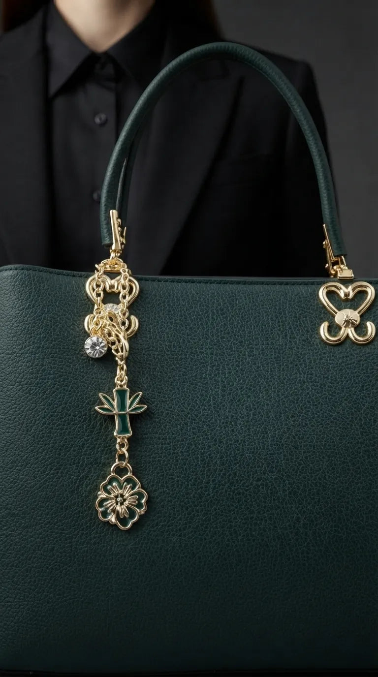 Green Formal Hand Bag For Women P36654