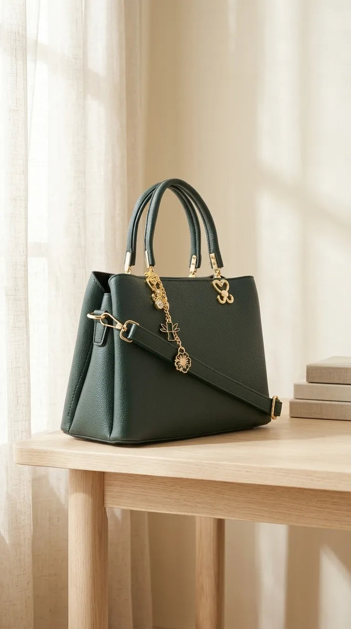 Green Formal Hand Bag For Women P36654