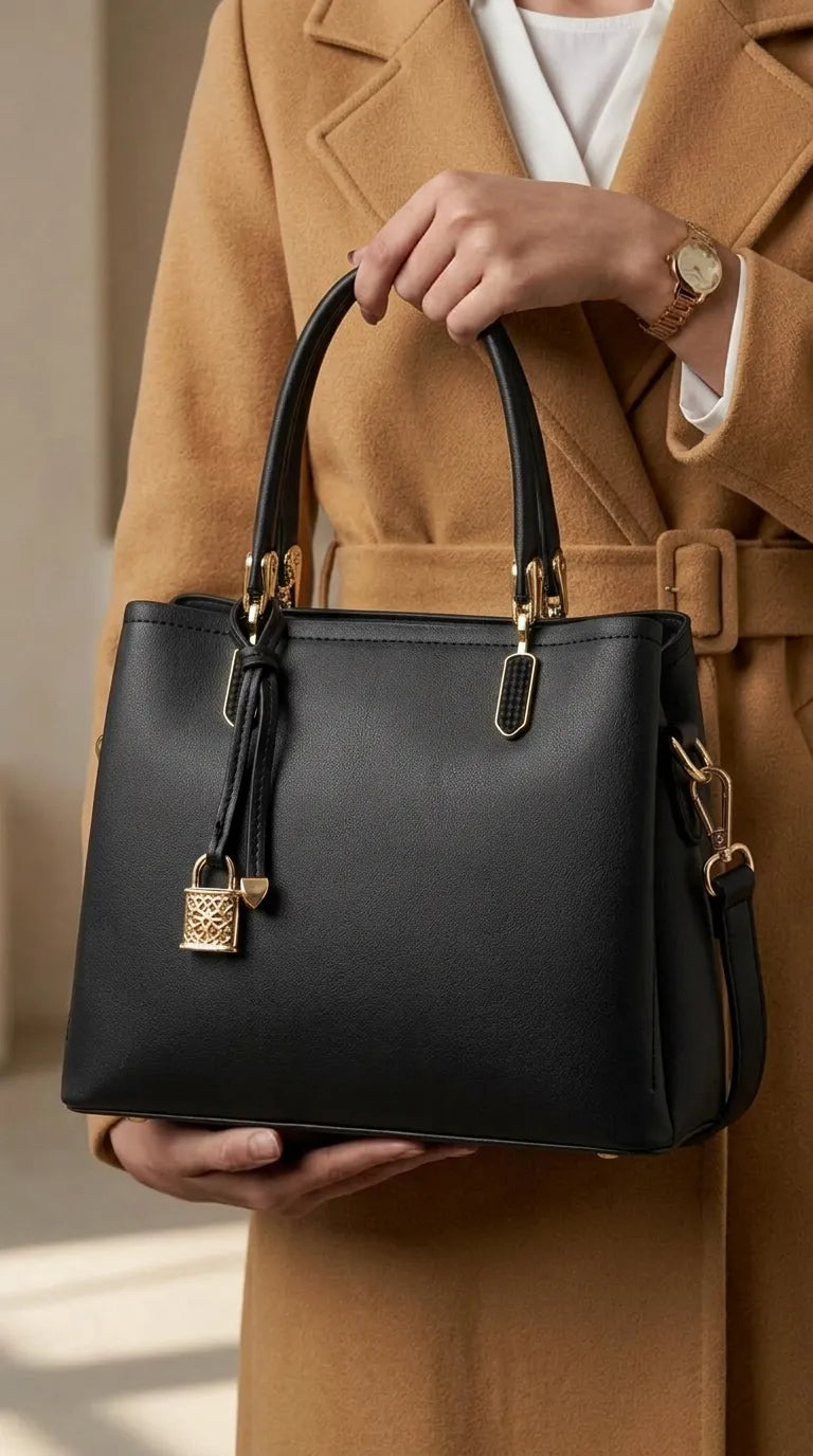 Black Formal Hand Bag For Women P36655