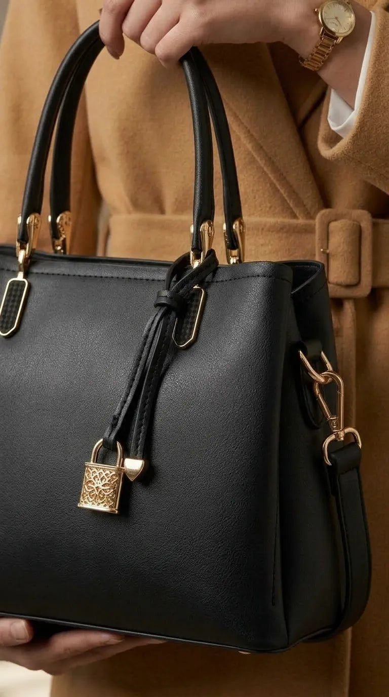 Black Formal Hand Bag For Women P36655