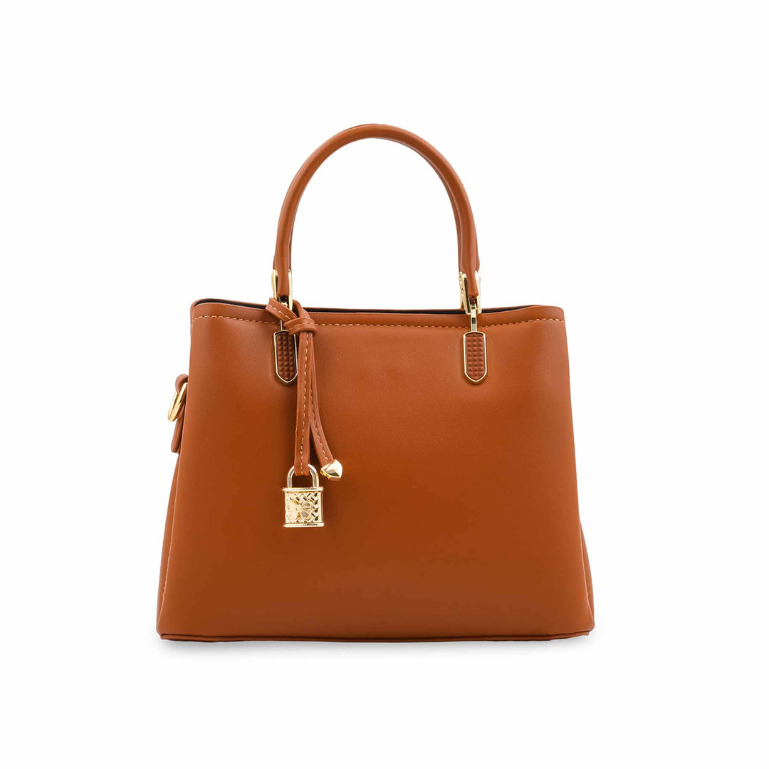 Mustard Formal Hand Bag For Women P36655