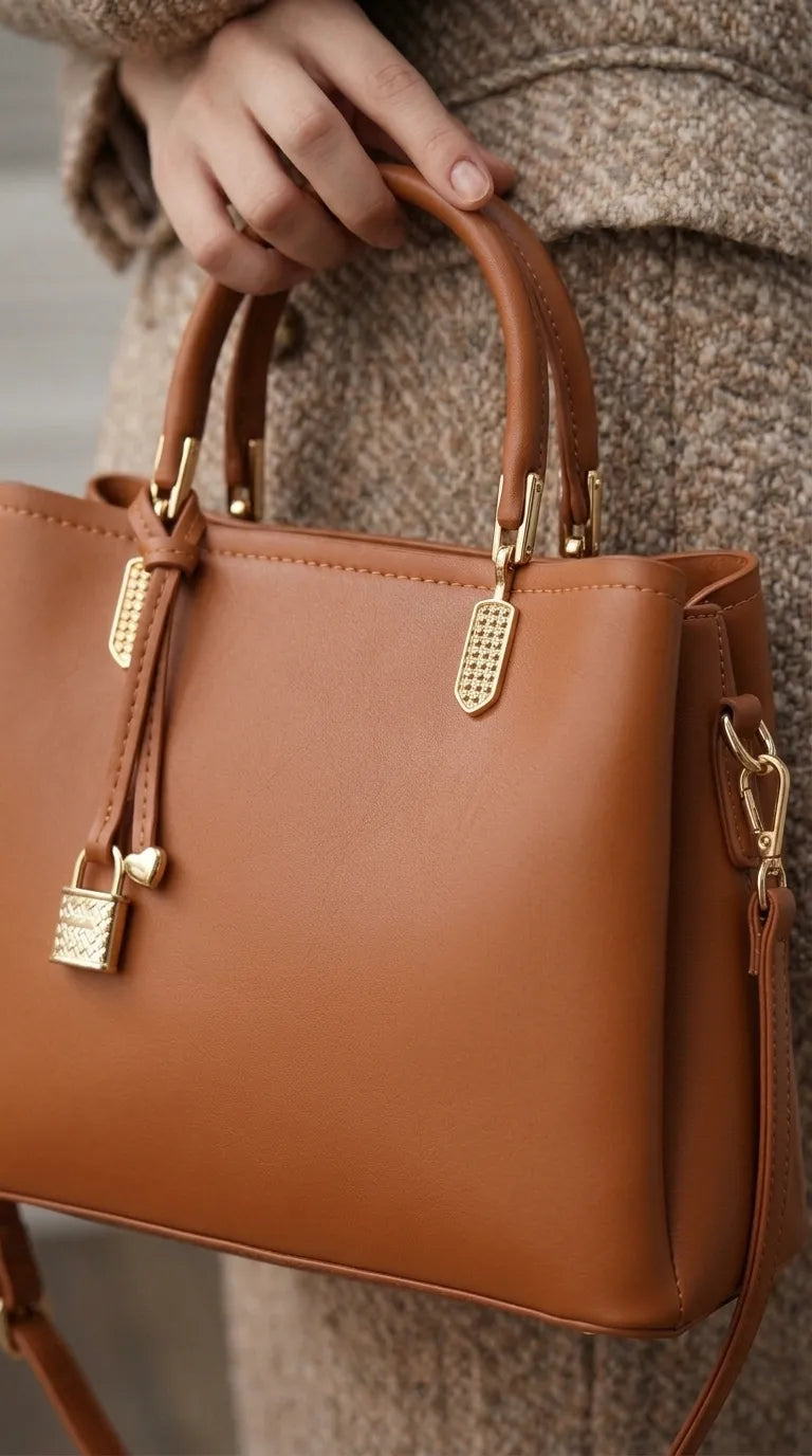 Mustard Formal Hand Bag For Women P36655