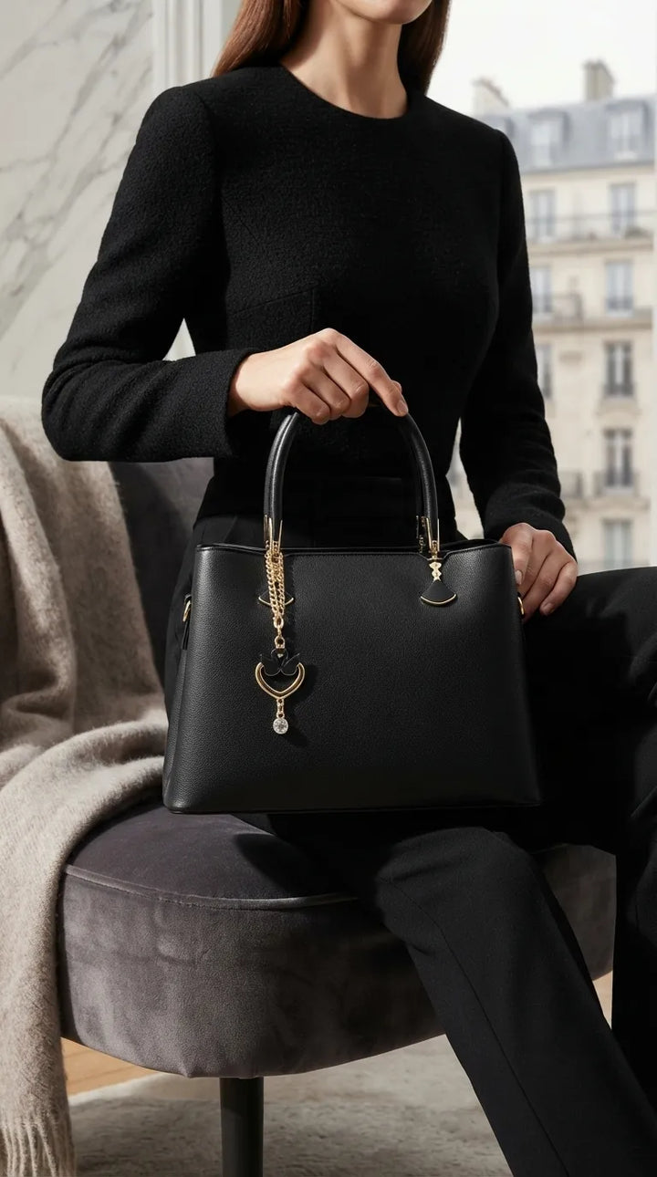 Black Formal Hand Bag For Women P36656
