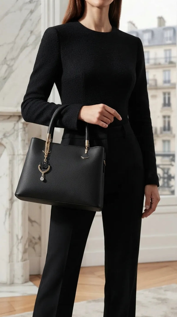 Black Formal Hand Bag For Women P36656