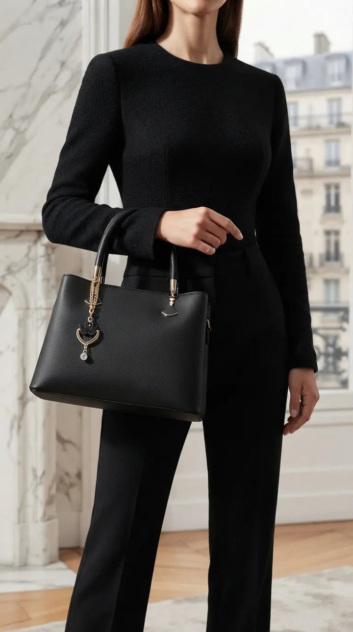 Black Formal Hand Bag For Women P36656