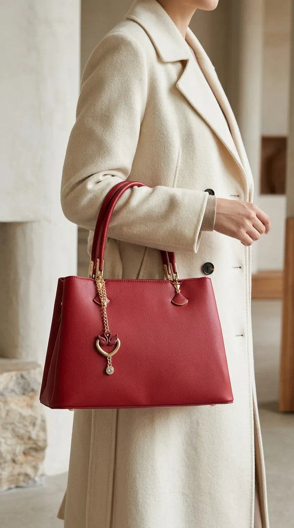 Maroon Formal Hand Bag For Women P36656