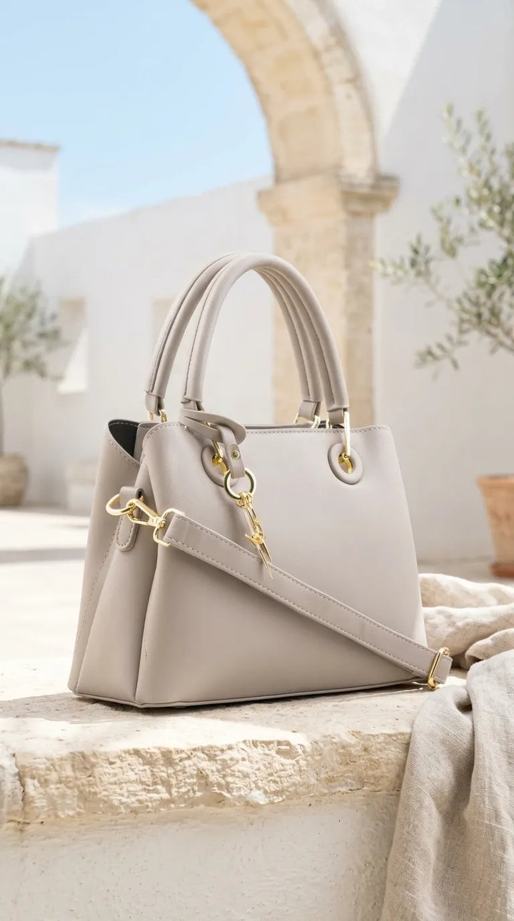 Grey Formal Hand Bag For Women P36657
