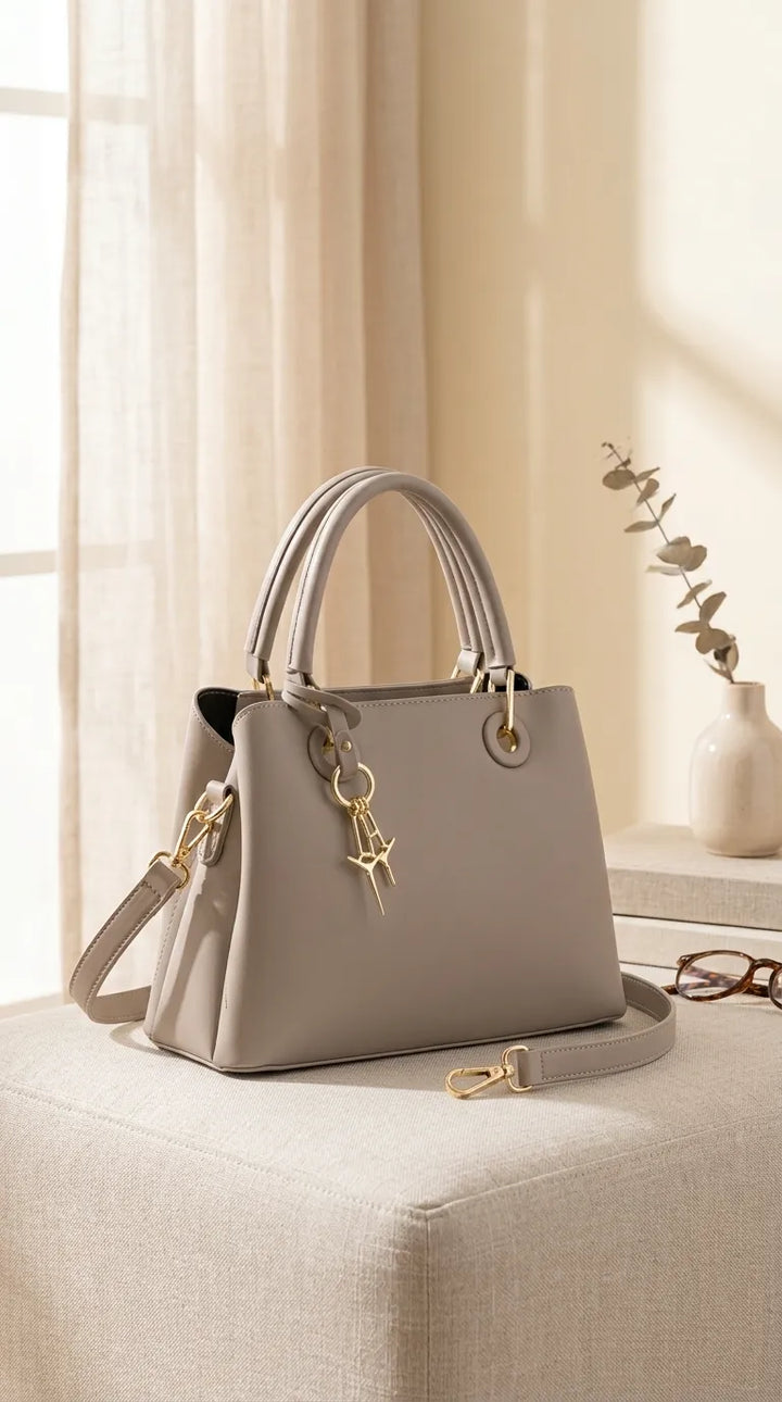 Grey Formal Hand Bag For Women P36657