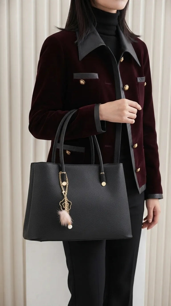 Black Formal Hand Bag For Women P36658