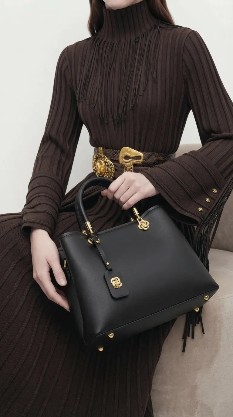 Black Formal Hand Bag For Women P36660