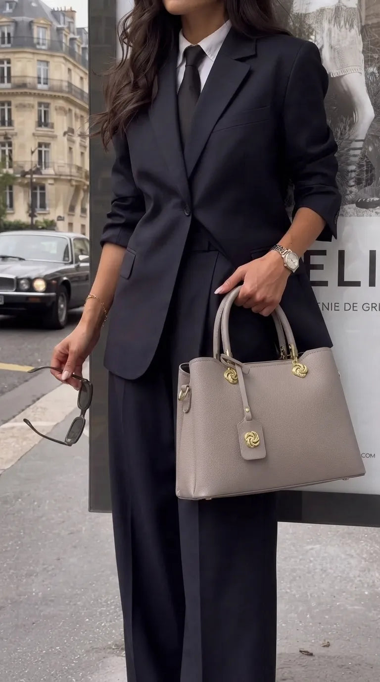 Grey Formal Hand Bag For Women P36660
