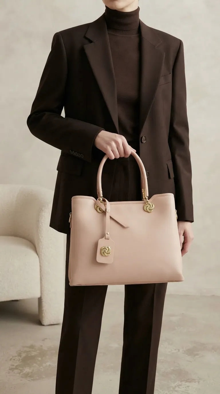 Apricot Formal Hand Bag For Women P36660
