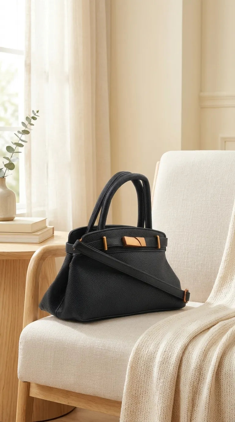 Black Formal Hand Bag For Women P36661