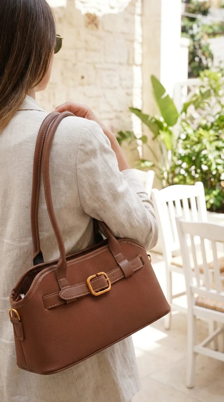 Mustard Formal Hand Bag For Women P36662