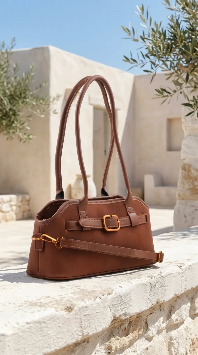 Mustard Formal Hand Bag For Women P36662