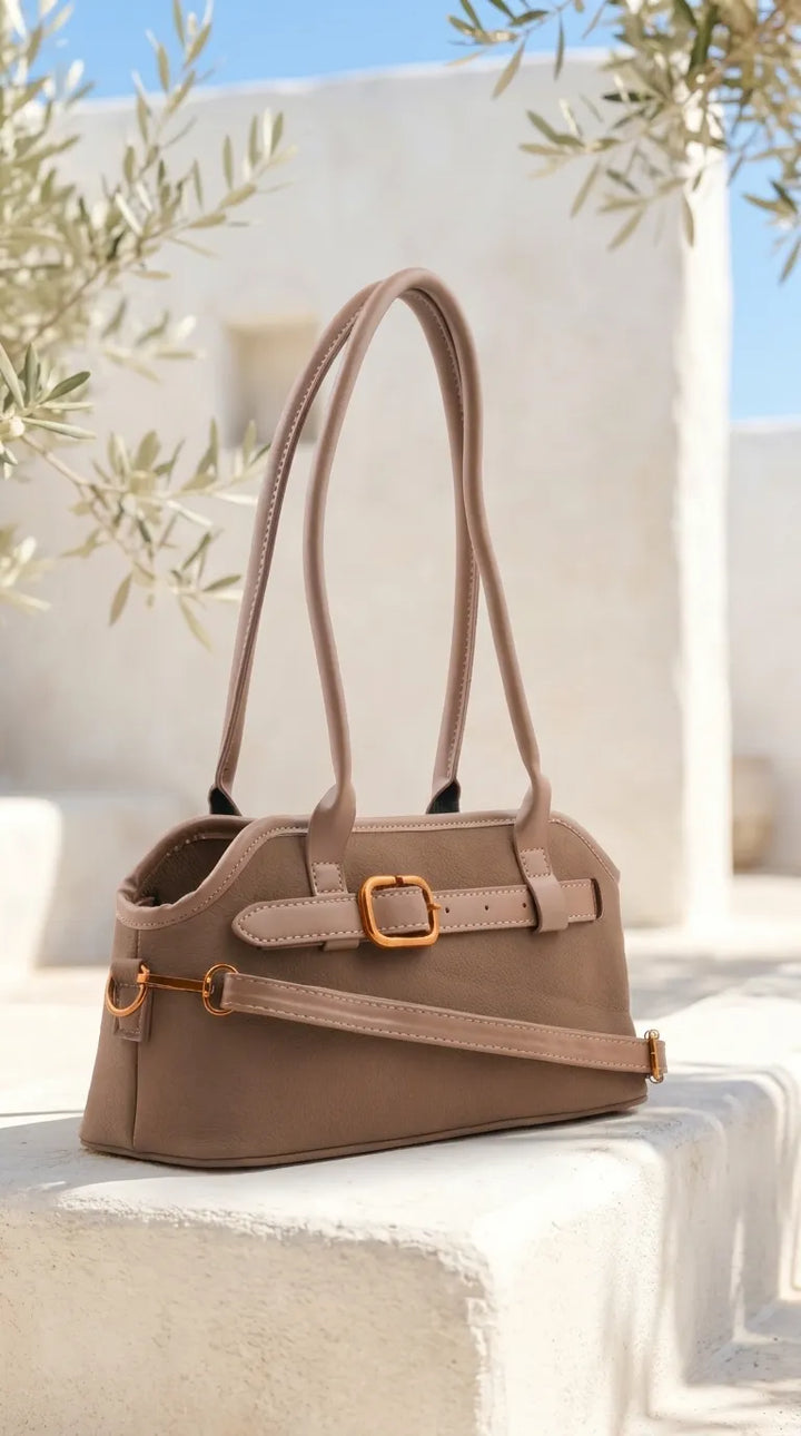 Beige Formal Hand Bag For Women P36662