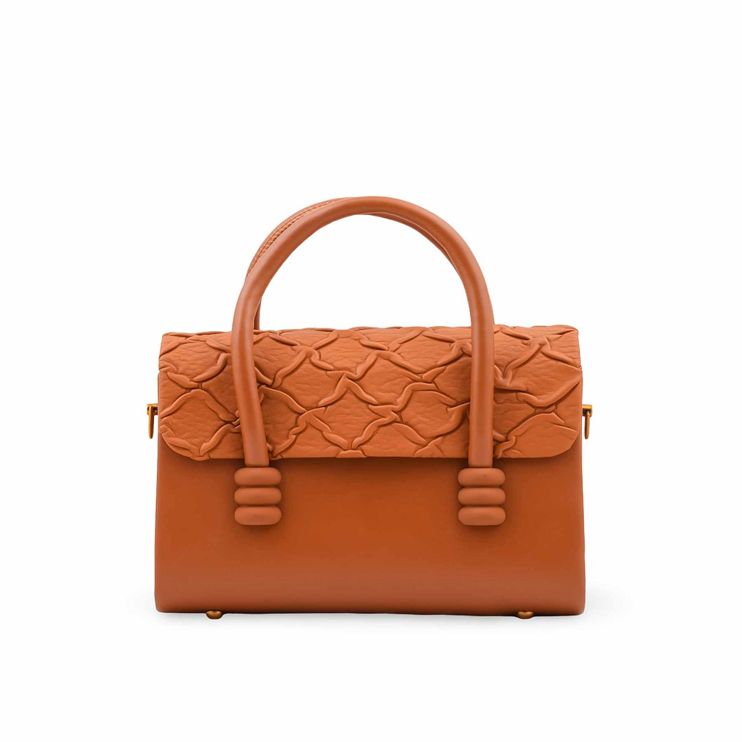 Mustard Formal Hand Bag For Women P36663