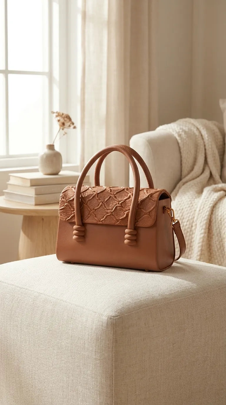 Mustard Formal Hand Bag For Women P36663
