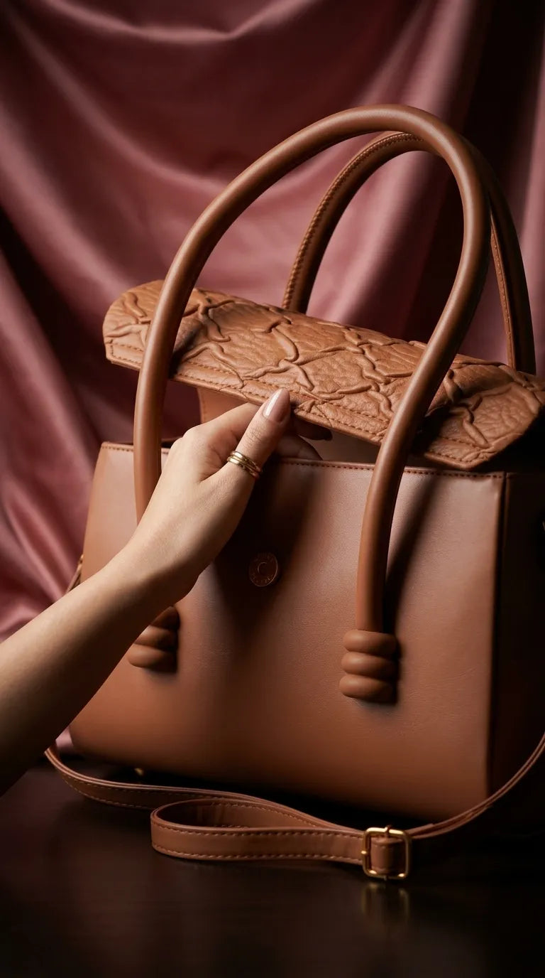 Mustard Formal Hand Bag For Women P36663
