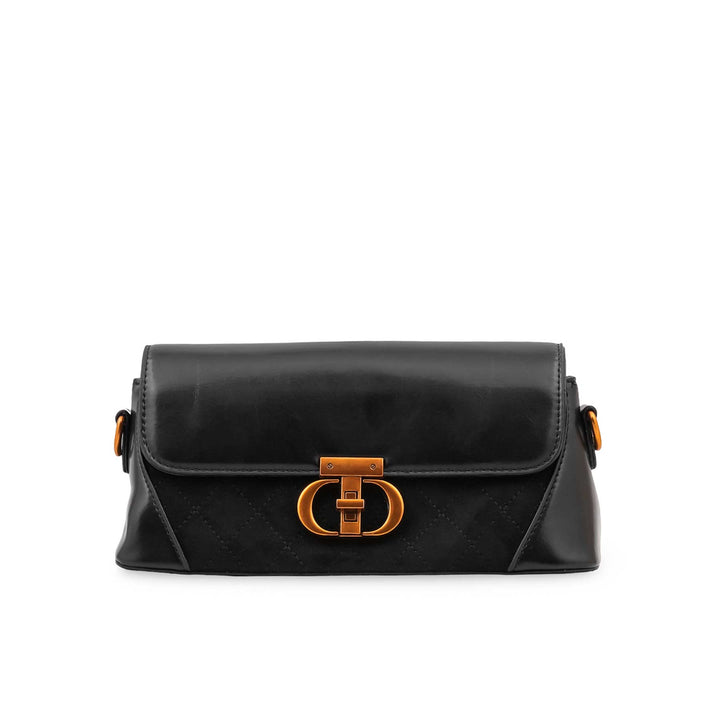 Black Formal Shoulder Bag For Women P36664