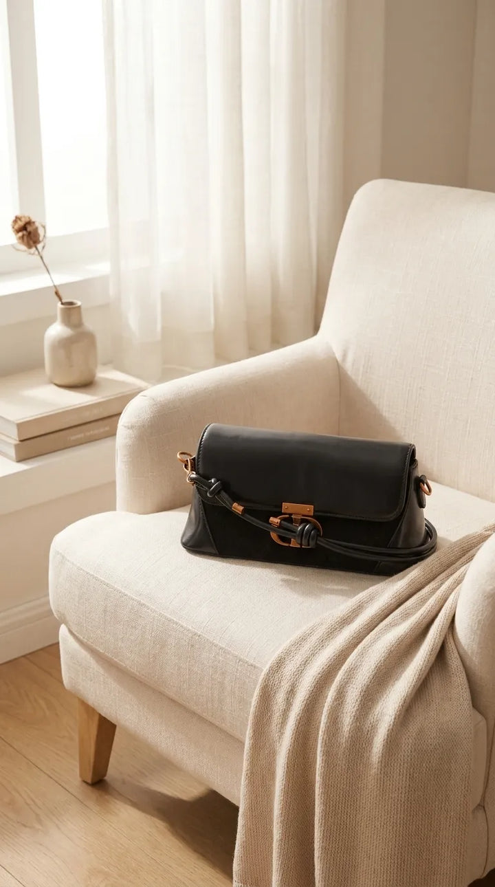 Black Formal Shoulder Bag For Women P36664