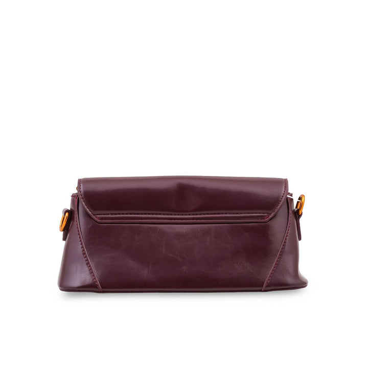 Maroon Formal Shoulder Bag For Women P36664