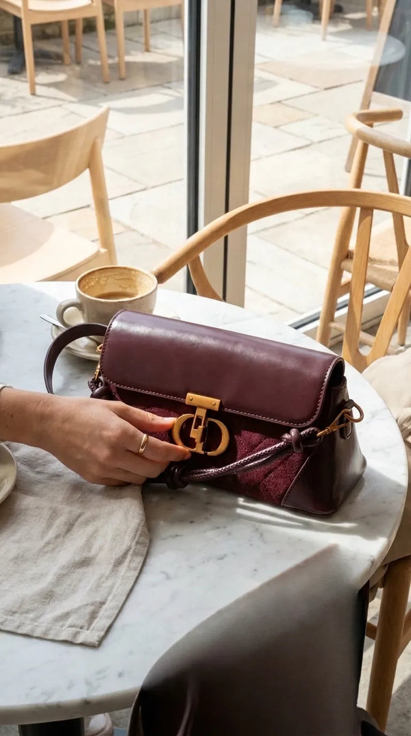 Maroon Formal Shoulder Bag For Women P36664