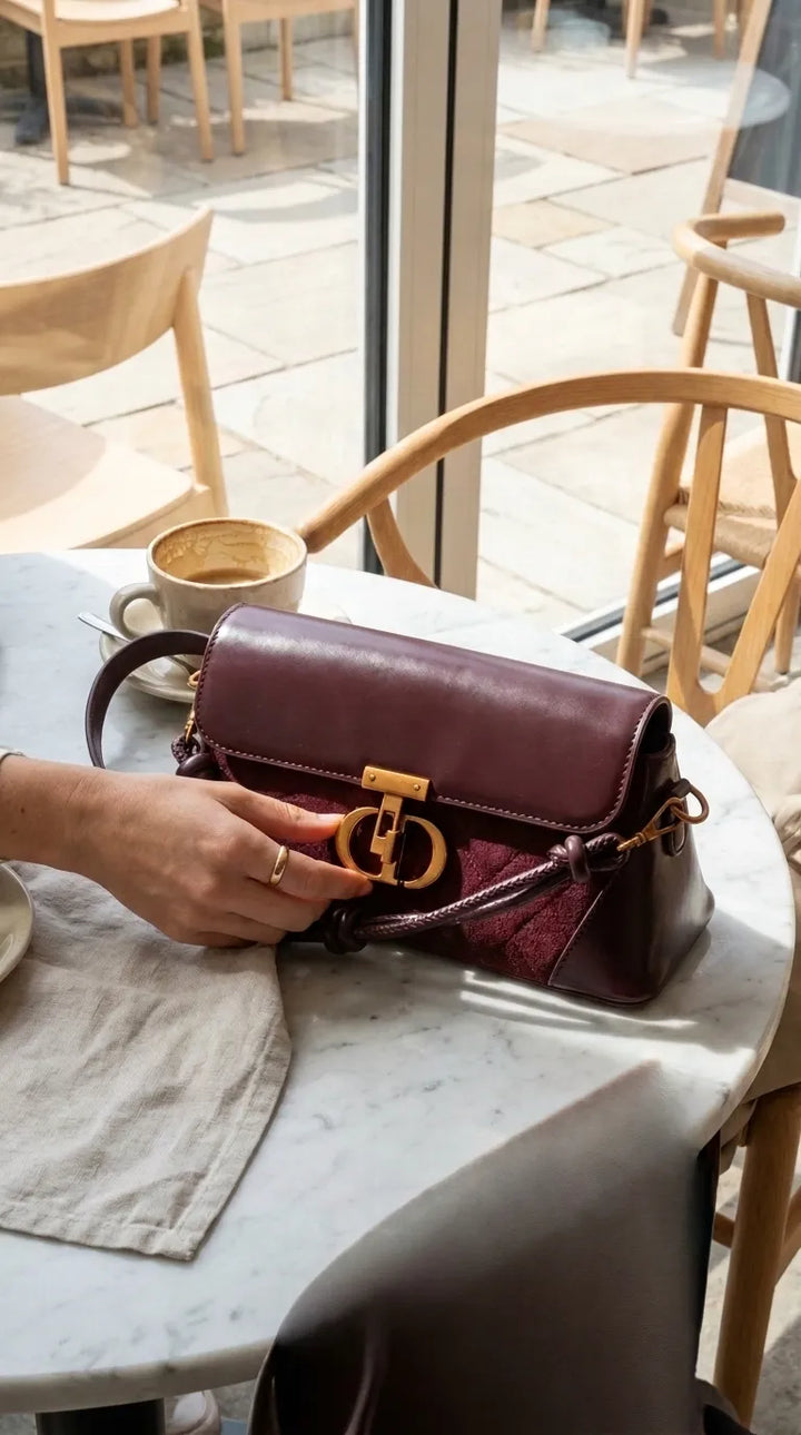 Maroon Formal Shoulder Bag For Women P36664