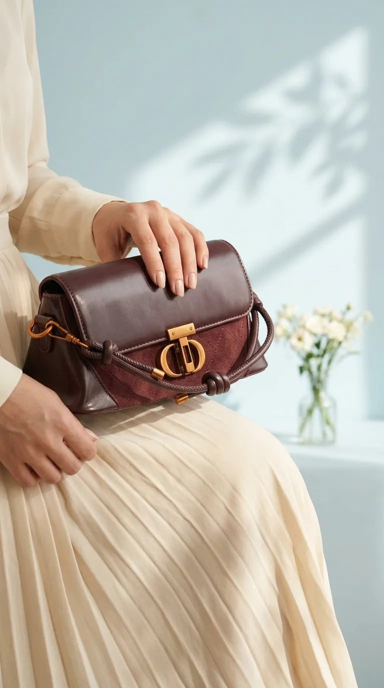 Maroon Formal Shoulder Bag For Women P36664