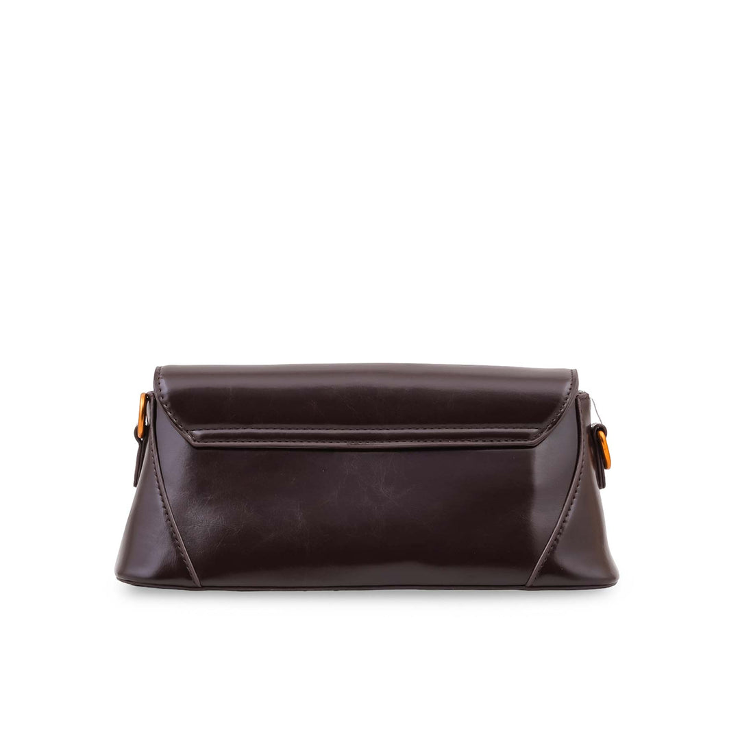 Coffee Formal Shoulder Bag For Women P36664