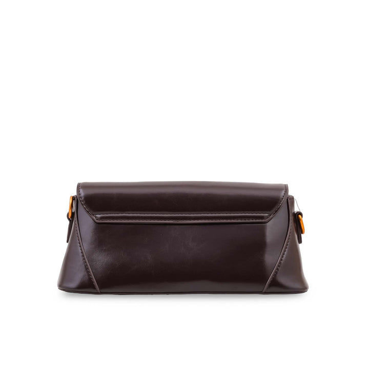 Coffee Formal Shoulder Bag For Women P36664