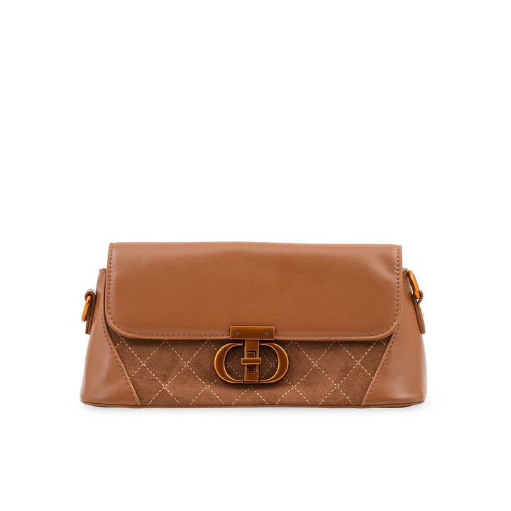 Apricot Formal Shoulder Bag For Women P36664