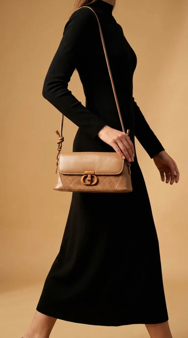 Apricot Formal Shoulder Bag For Women P36664