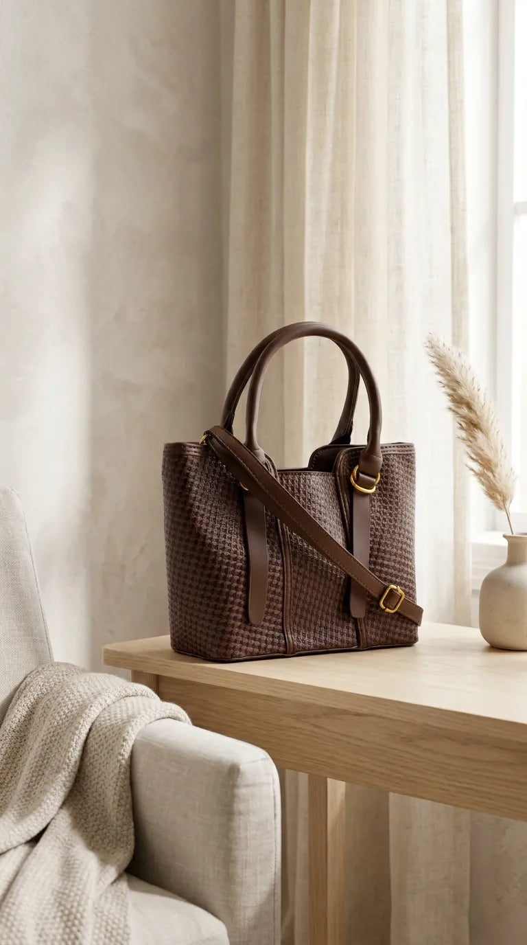 Brown Formal Shoulder Bag For Women P36665