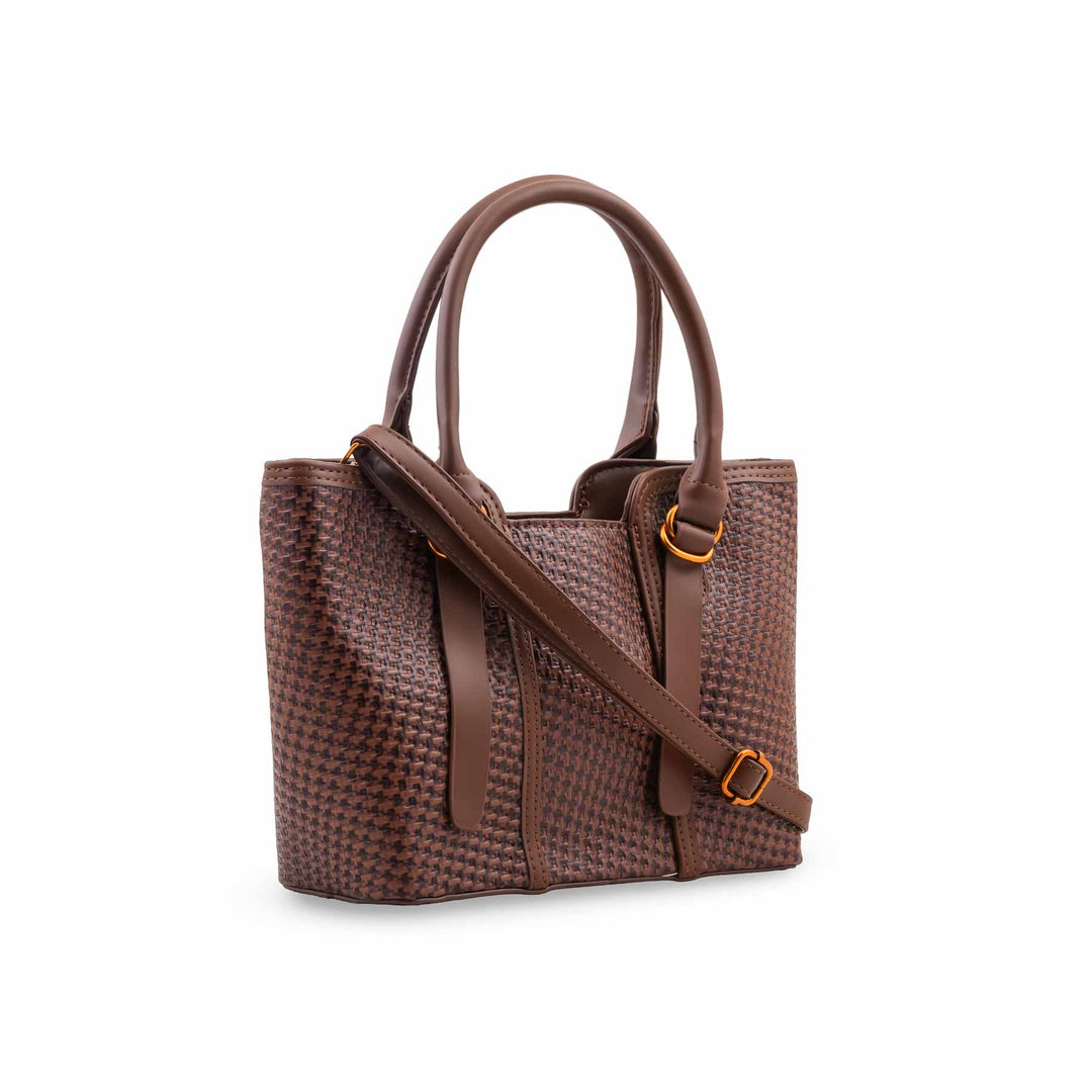 Brown Formal Shoulder Bag For Women P36665