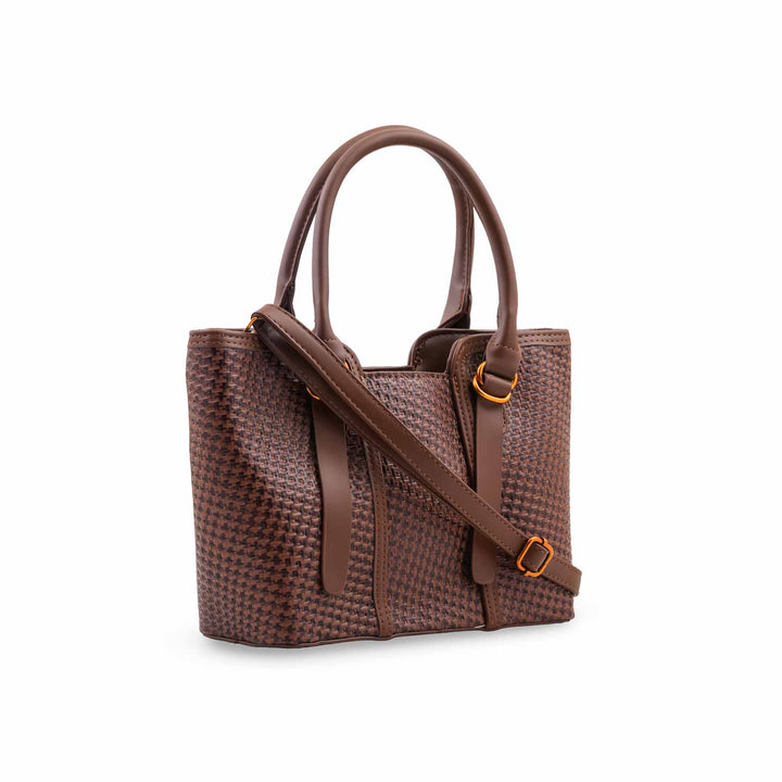 Brown Formal Shoulder Bag For Women P36665