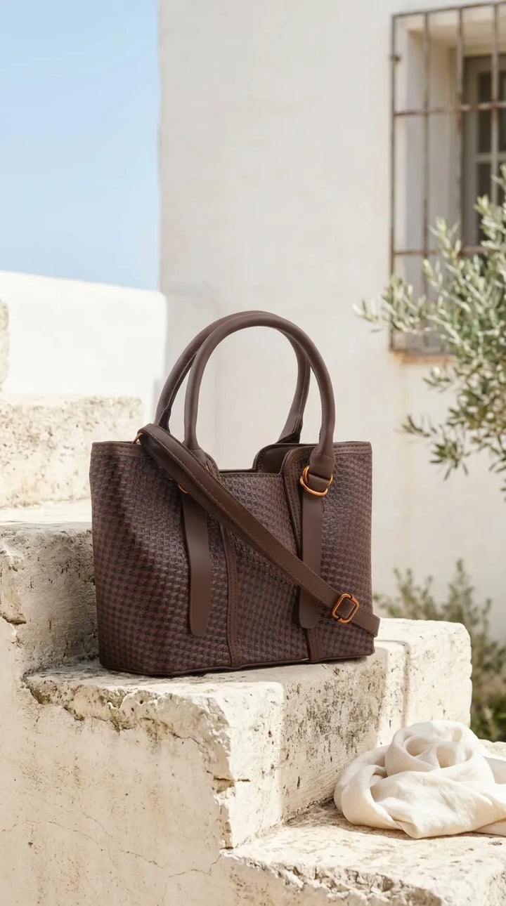 Brown Formal Shoulder Bag For Women P36665