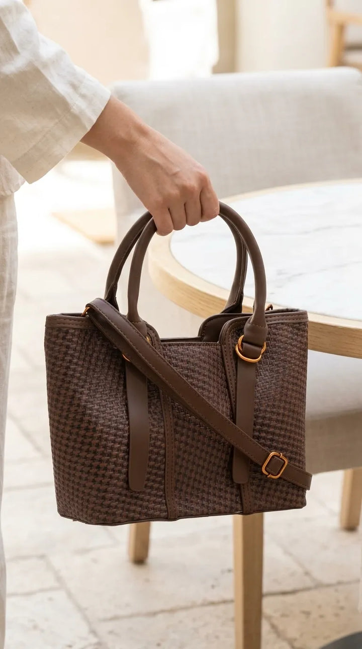 Brown Formal Shoulder Bag For Women P36665