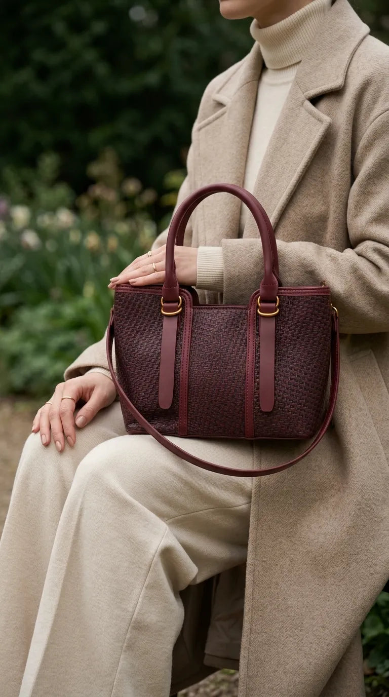 Maroon Formal Shoulder Bag For Women P36665