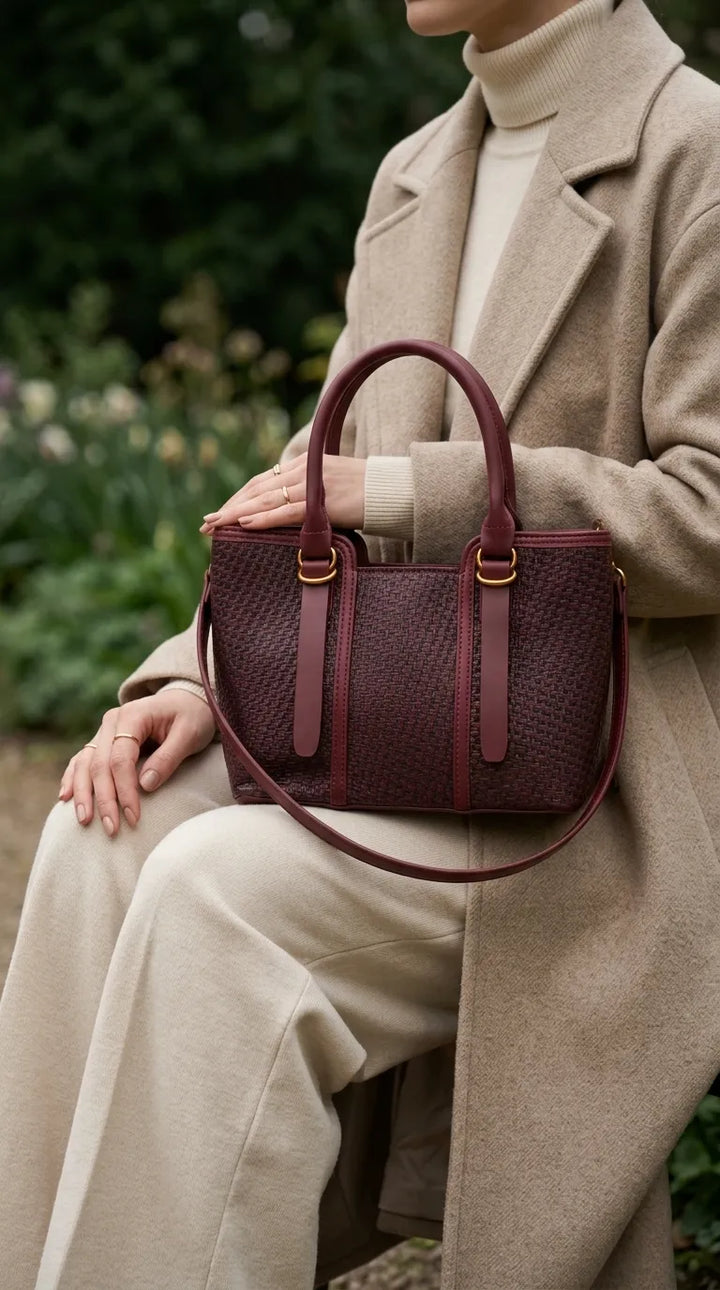 Maroon Formal Shoulder Bag For Women P36665