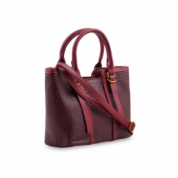 Maroon Formal Shoulder Bag For Women P36665