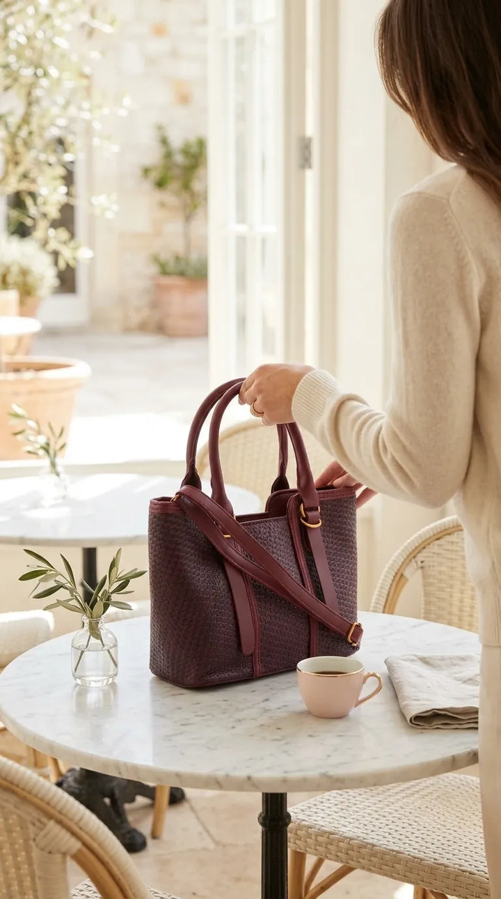 Maroon Formal Shoulder Bag For Women P36665