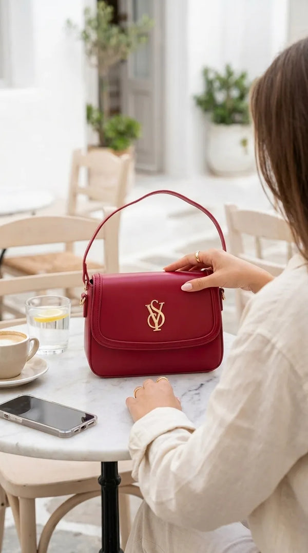 Maroon Formal Shoulder Bag For Ladies P36667